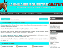 Tablet Screenshot of annuaire-chevaux.com